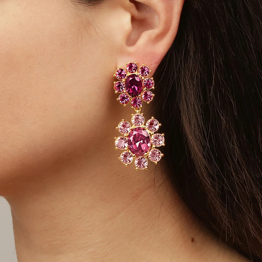 Dyrberg Kern Серьги LEONORA SS GREY / VINTAGE ROSE Dyrberg Kern *450002 Арт.: *450002
