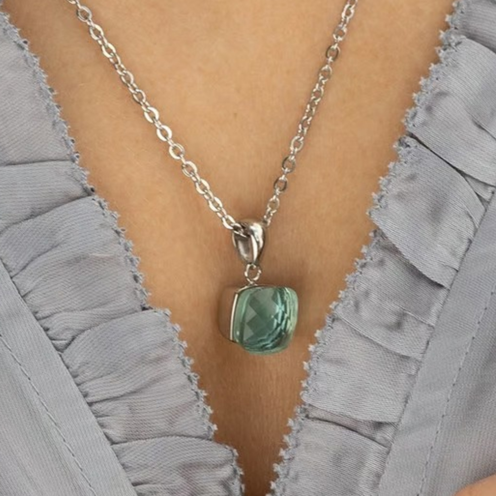 Qudo Колье FIRENZE (S) Aquamarine Qudo 107000/48-6002 Арт.: 107000/48-6002