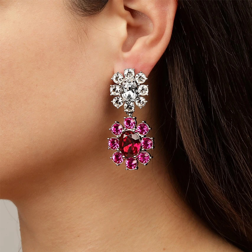 Dyrberg Kern Серьги LEONORA SS GREY / VINTAGE ROSE Dyrberg Kern *450002 Арт.: *450002