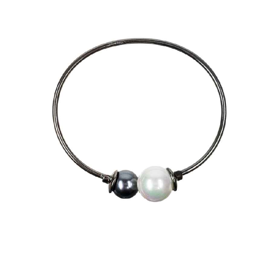 White and Graphite Pearl