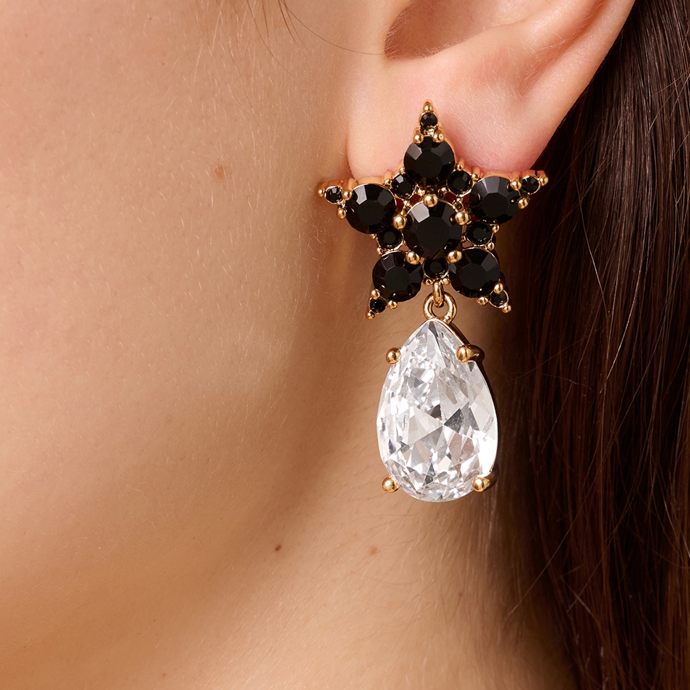 Dyrberg Kern Серьги HYDRA SG BLACK / CRYSTAL Dyrberg Kern 450030 Арт.: 450030