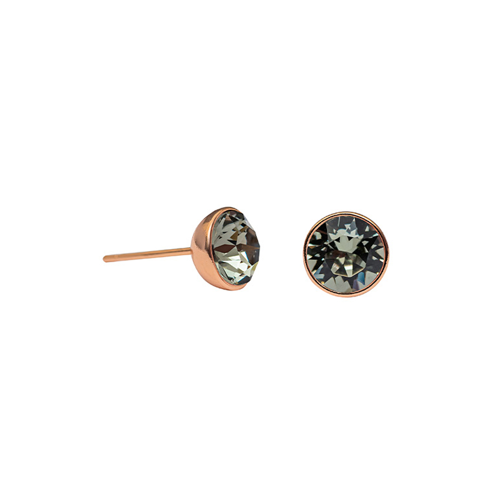 Fiore Luna Пусеты Black Dia Fiore Luna SWE298 BLD RG Арт.: SWE298 BLD RG
