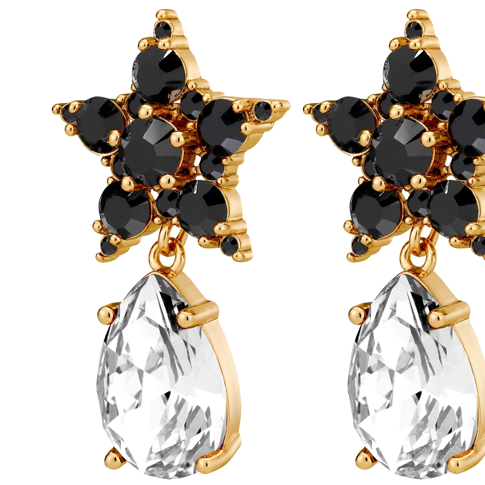 Dyrberg Kern Серьги HYDRA SG BLACK / CRYSTAL Dyrberg Kern 450030 Арт.: 450030