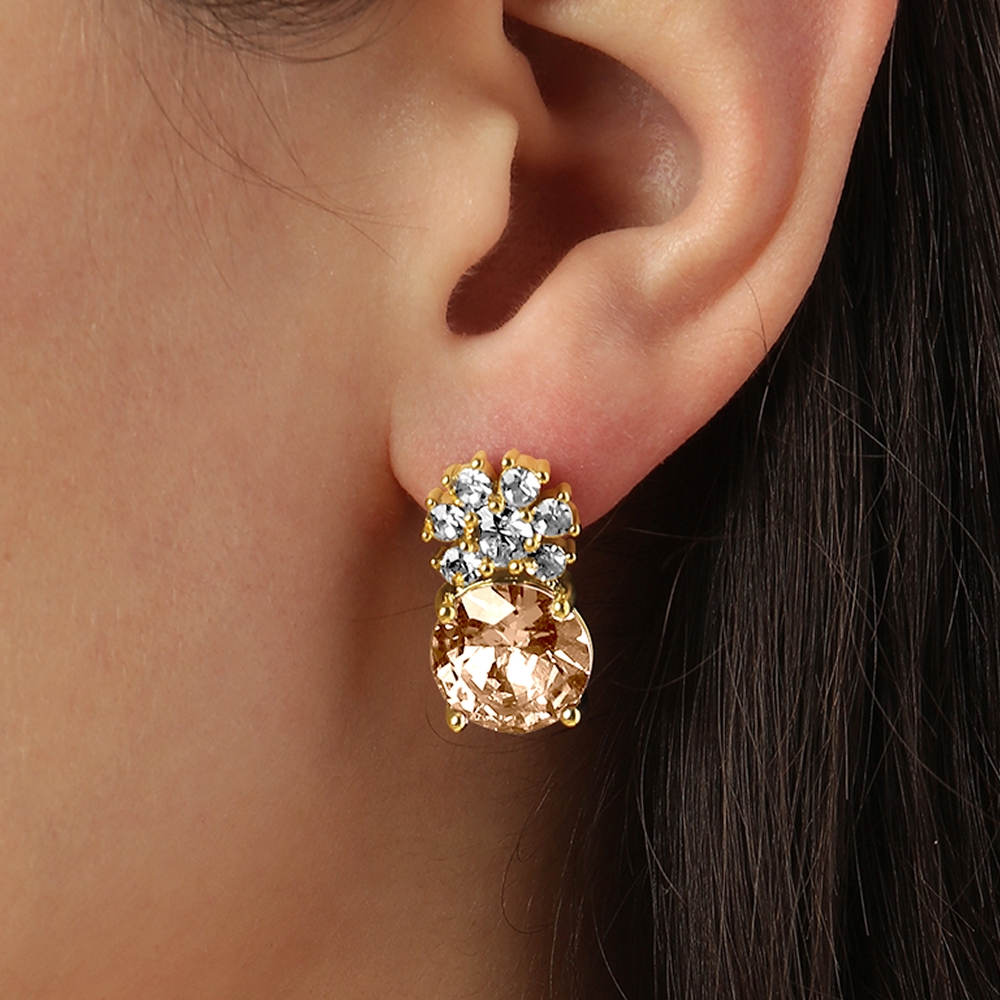 Dyrberg Kern Серьги BECKIA SG GOLDEN / CRYSTAL Dyrberg Kern 460068 Арт.: 460068