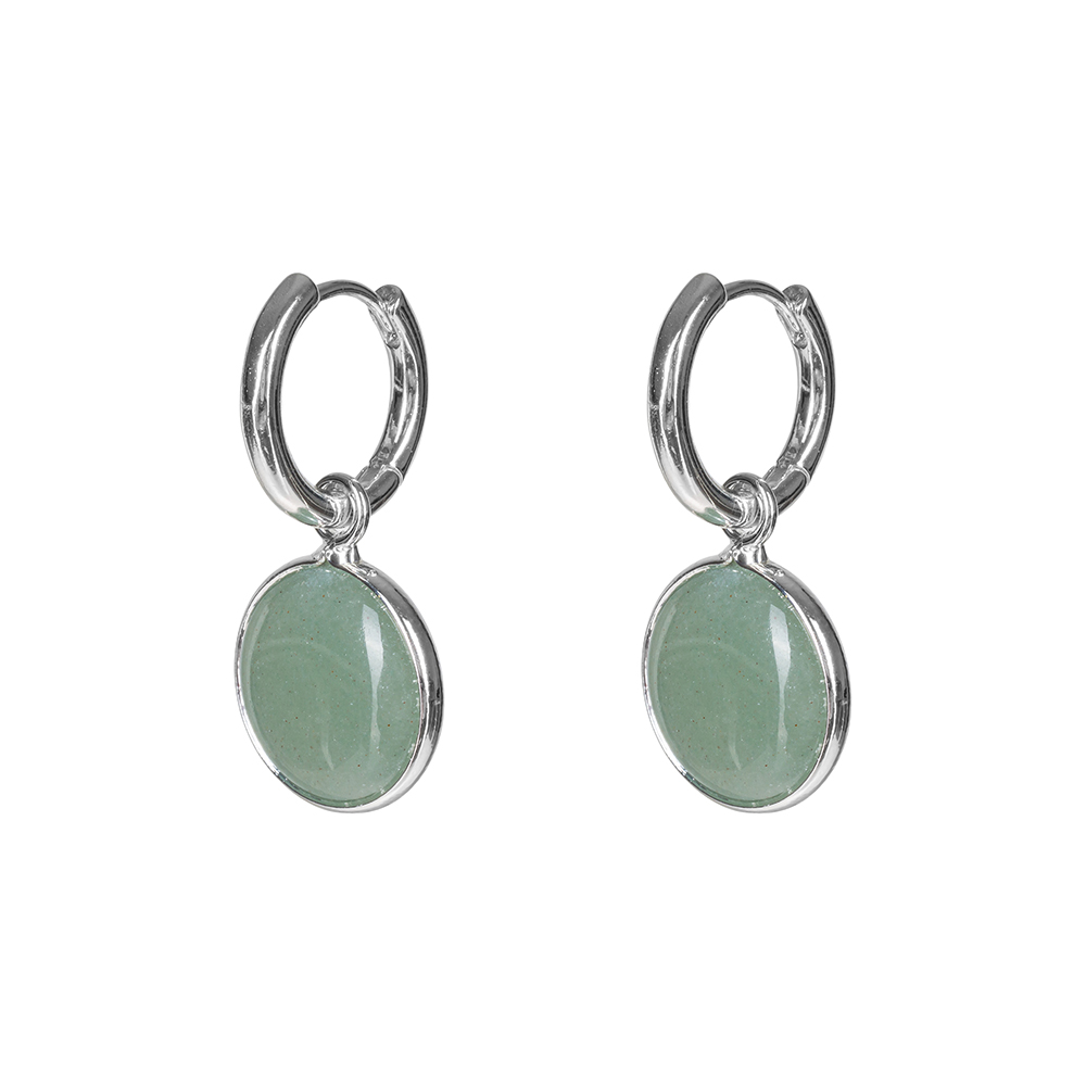 Fiore Luna Серьги GREEN AVENTURINE Fiore Luna *LE1119 G/S Арт.: *LE1119 G/S