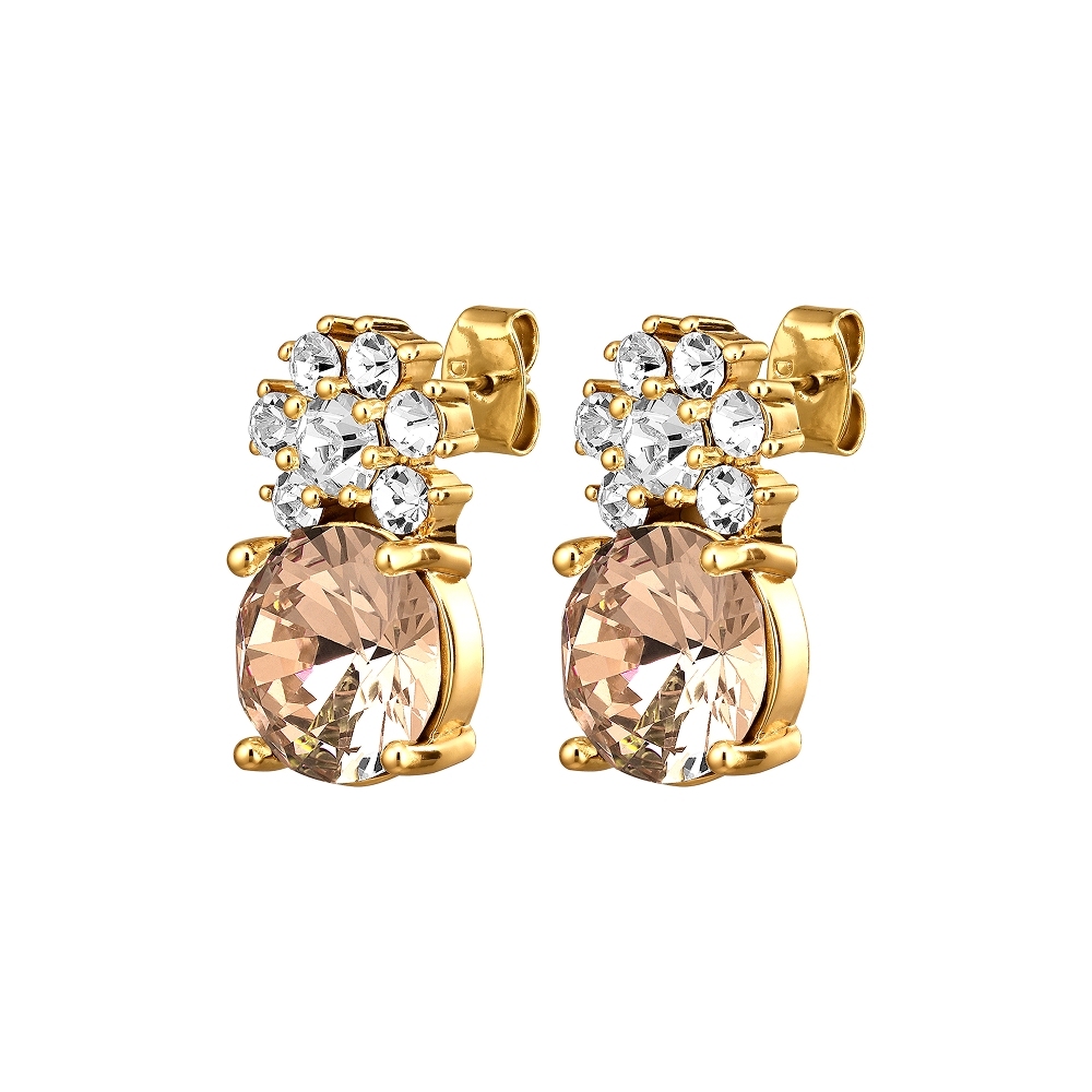 Dyrberg Kern Серьги BECKIA SG GOLDEN / CRYSTAL Dyrberg Kern 460068 Арт.: 460068