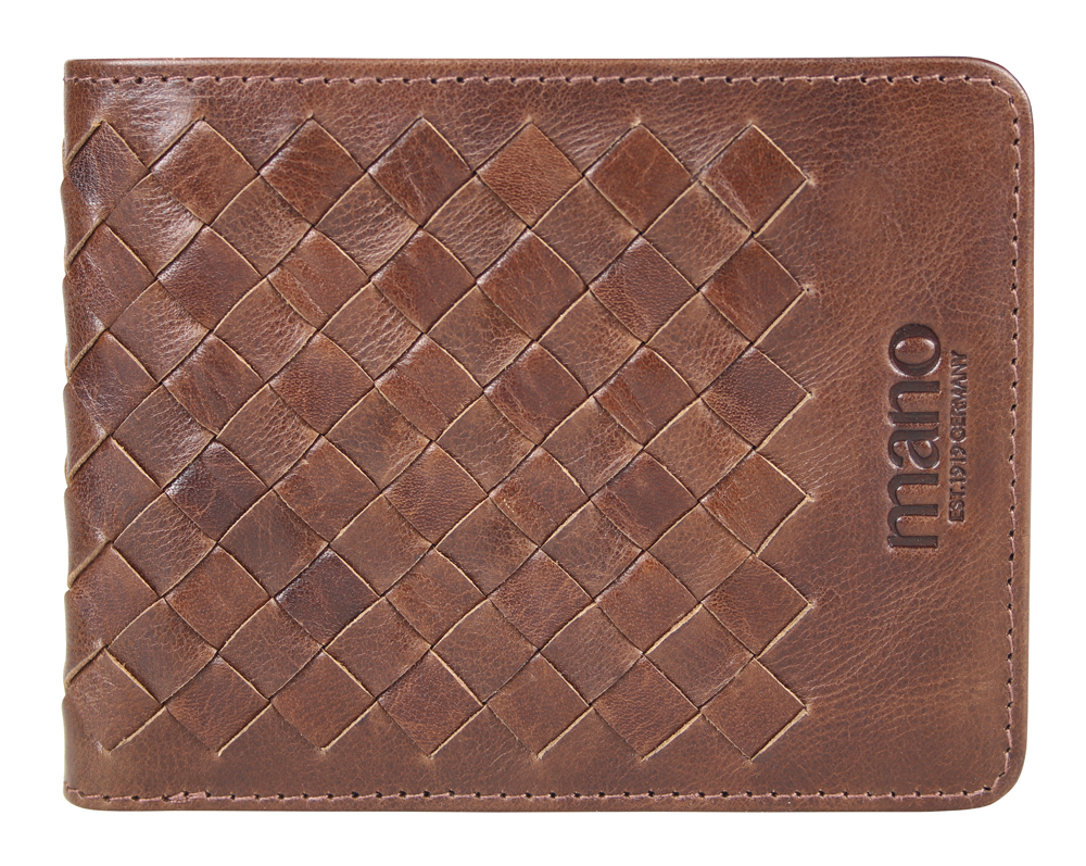 MANO 1919 Бумажник Mano "Don Luca", натуральная кожа в коньячном цвете, 11 х 8,5 см Арт.: M191945202