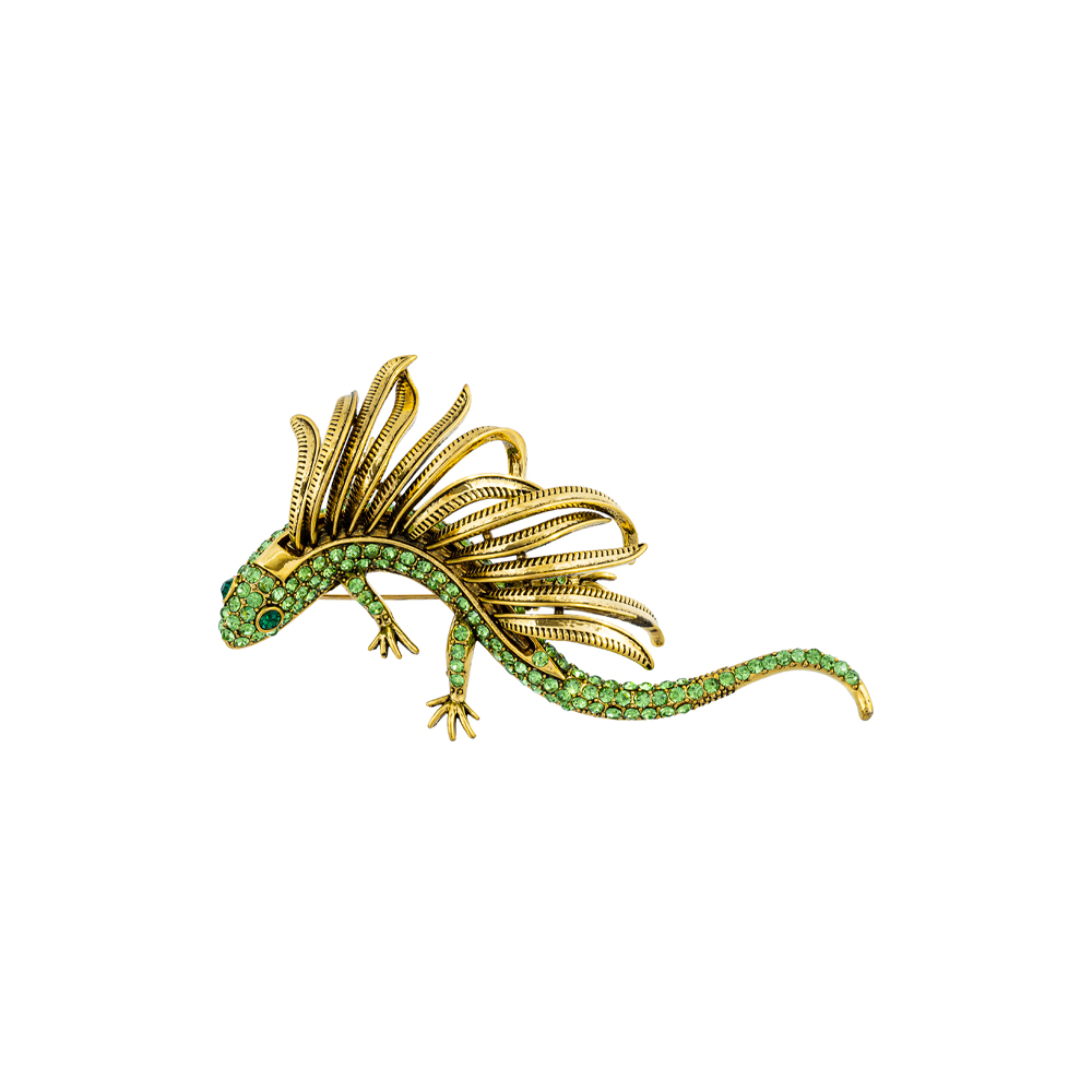 Fiore Luna Брошь Dragon чешский бриллиант Fiore Luna BR15080 G/G Арт.: BR15080 G/G