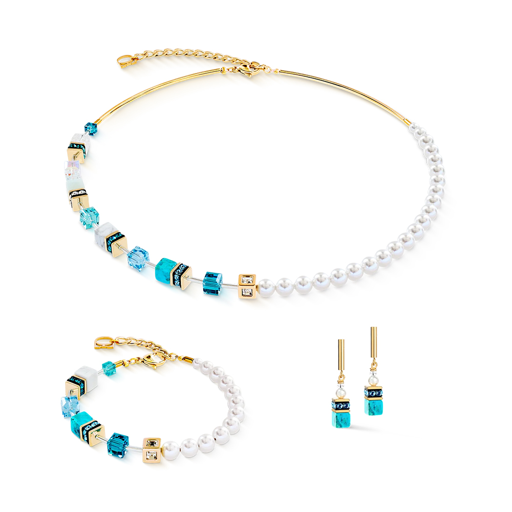 Coeur de Lion Колье Turquoise-Gold Coeur de Lion 5086/10-0616 Арт.: 5086/10-0616