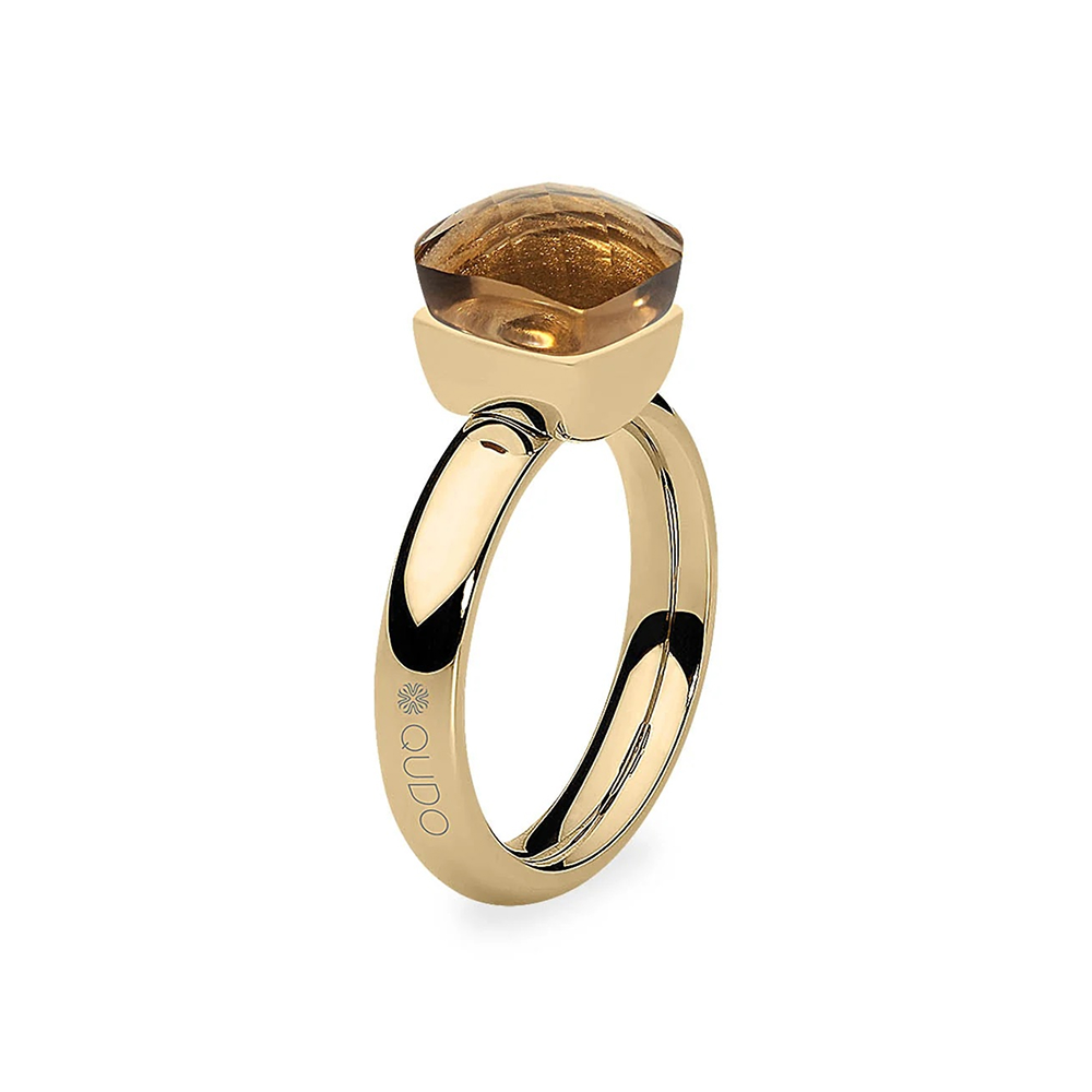 Qudo Кольцо FIRENZE 18 (G) Smoked Topaz Арт.: 107001/40-5108 18