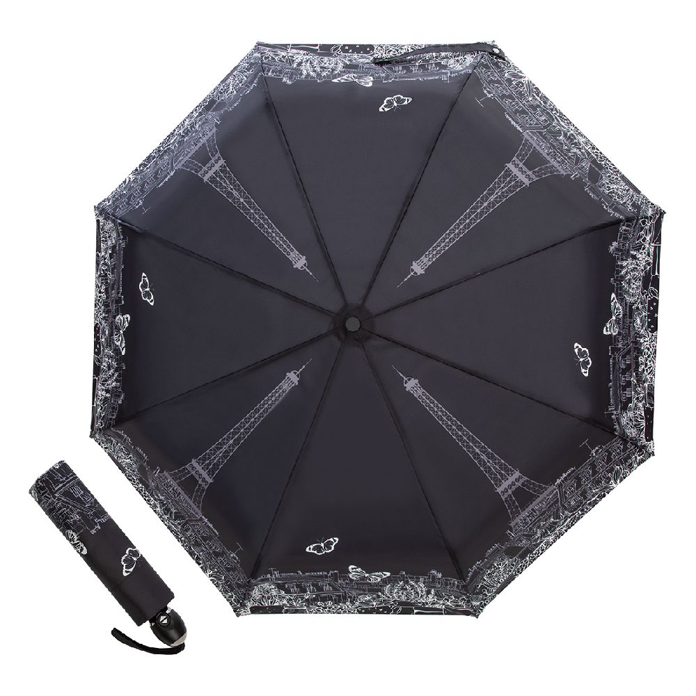 Guy De Jean Зонт складной Guy De Jean 6418-OC Paris Papillons Noir Арт.: product-3604