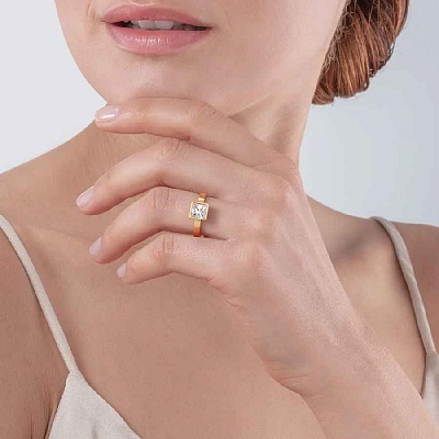 Кольцо Kristall-Gold 16.5 мм  Coeur de Lion  0500/40-1816 52 