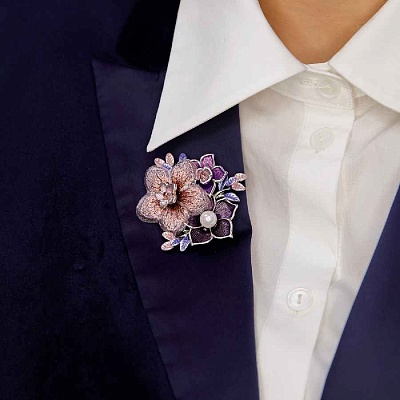 Брошь Букет  Shadore  XZ1442.11 V/S 