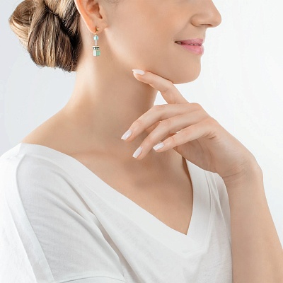 Пусеты Green-Turquoise  Coeur de Lion  4905/21-0506 