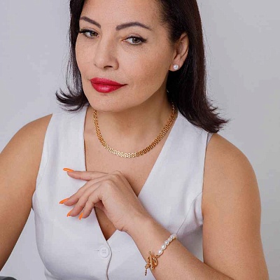 Колье Chain Сarabiner  Fiore Luna  BL4510 G 