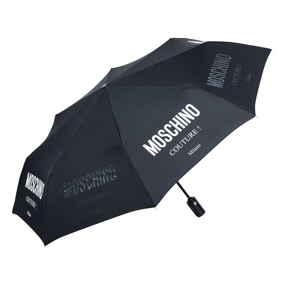 Moschino Зонт складной Logo Couture Black Арт.: product-3416