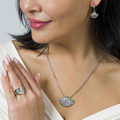 Серьги  Fiore Luna  AE03598-6A 