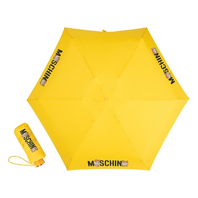 Зонт складной Moschino 8550-superminiU Logo with bears Yellow+Box teddy Moschino product-3420 Зонт складной Moschino 8550-superminiU Logo with bears Yellow+Box teddy Moschino product-3420