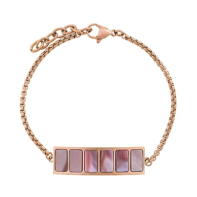 Браслет Пирамида SHELL ROSE CB02788-8 R/RG 