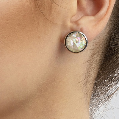 Пусеты nautilus  Possebon  A9997.12 BW/S 