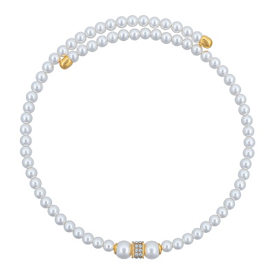 Колье Cube Crystal B2409PE-N01.2 BW/G 