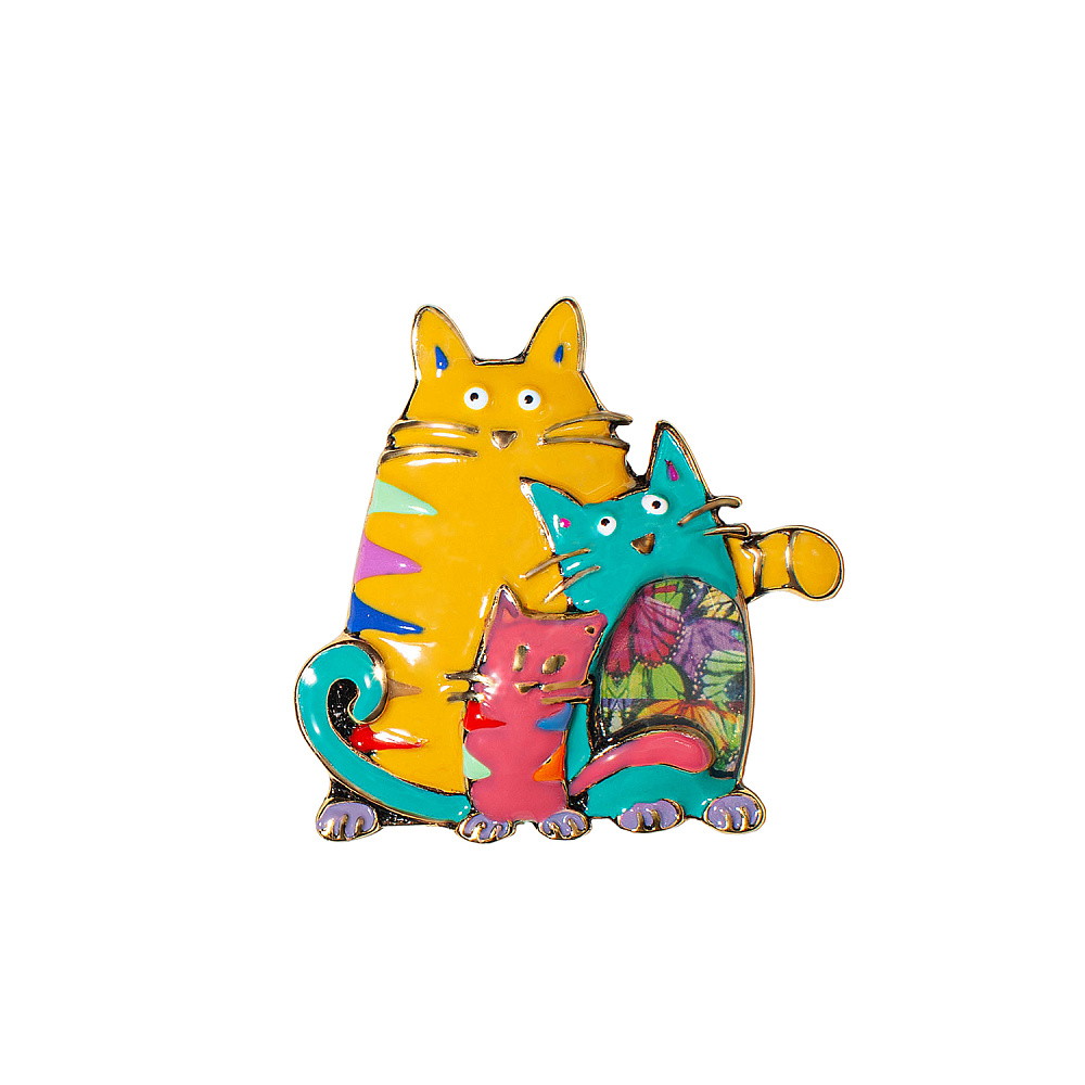 Shadore Брошь Котики Арт.: XZ2051.27 M/G