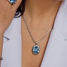 Колье TIVOLA UNICA big (S/P) Aquamarine 3cm Арт.: 420527