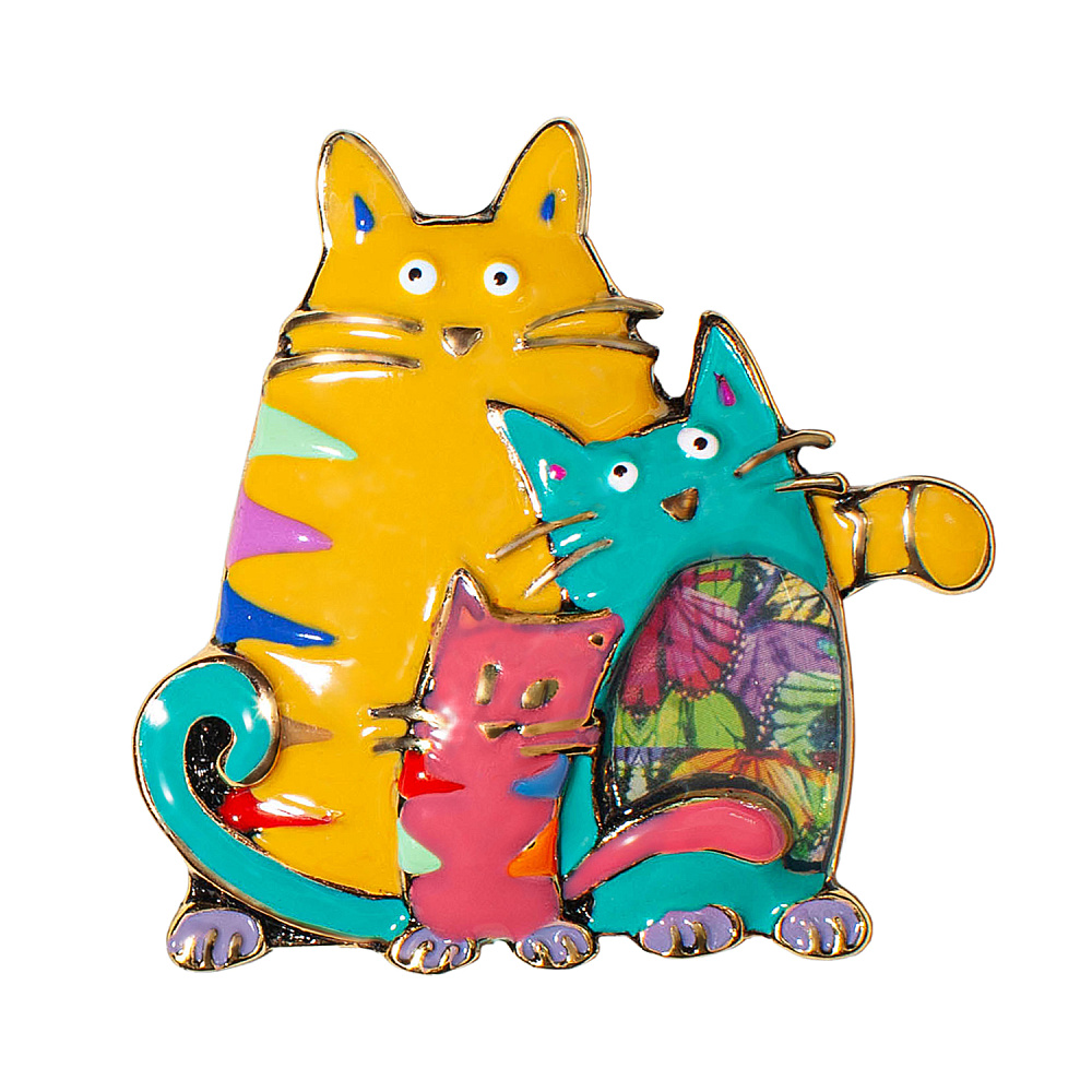 Shadore Брошь Котики Арт.: XZ2051.27 M/G
