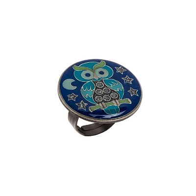 Кольцо Сова  Clara Bijoux  K27951-11 BL 
