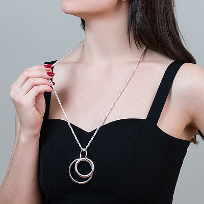 Колье 2 Кольца  Fiore Luna  LN5127 S 