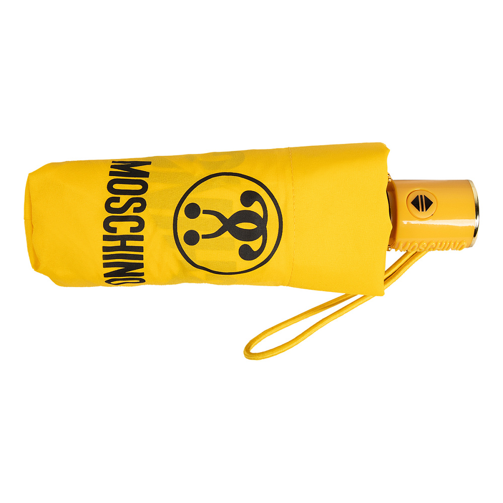 Moschino Зонт складной Moschino 8765-compactU Double questionmark Yellow  product-3539 Арт.: product-3539