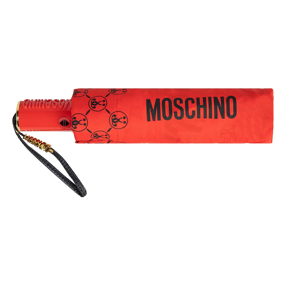 Moschino Зонт складной DQM allover Red Арт.: product-3451
