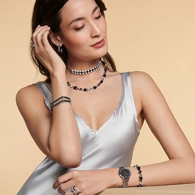 Колье Black-Crystal  Coeur de Lion  4018/10-1318 