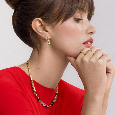 Серьги Multicolour Gold  Coeur de Lion  2100/21-1516 