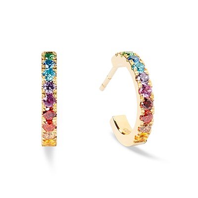 Серьги Multicolour Rainbow-Gold 0146/23-1535 