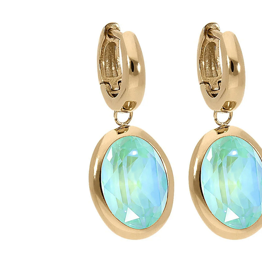 Qudo Серьги Creole TIVOLA small (G/P) Silky sage delite Qudo 310693 BL/G Арт.: 310693 BL/G