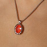 Колье TIVOLA UNICA big (S/P) Crystal orange ignite 3cm Арт.: 420713
