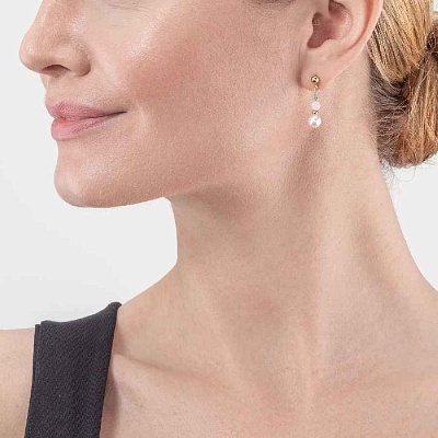 *Серьги   Coeur de Lion  *6025/21-1522 