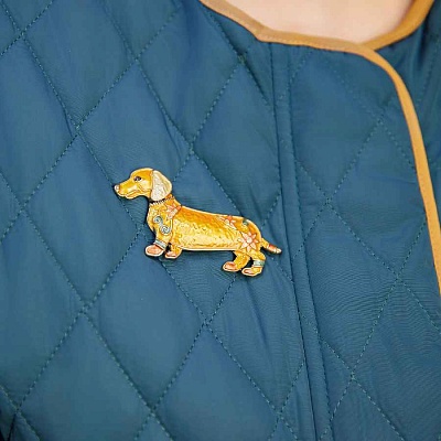 Брошь Такса  Shadore  XZ0711.19 G/G 