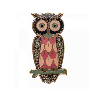 Брошь Сова  Clara Bijoux  F25014-44 BW 