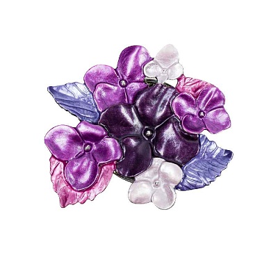 Брошь Фиалки XZ1498.11 V/S 