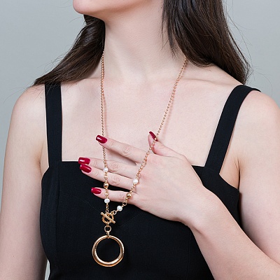 Колье Pearle  Fiore Luna  LN5119 BW/RG 