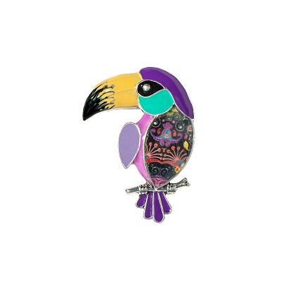 Брошь Тукан XZ0457.11 V/S 