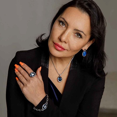 Колье TIVOLA UNICA big (S/P) Montana 3cm  Qudo  420506 