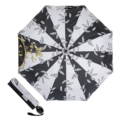 Зонт складной Ferre 6002-OC Leaf Black/White product-3861 