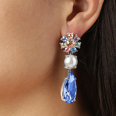 Серьги MISIA SS LIGHT BLUE_PASTEL  Dyrberg Kern  460514 