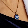 Колье TIVOLA UNICA big (G/P) Royal blue delite 3cm Арт.: 420684