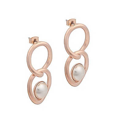 Серьги Pearl  Fiore Luna  A2006PE-E01.1 BW/RG 