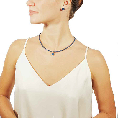 Колье Royal Blue Delite  Fiore Luna  B1909.23 BL/S 