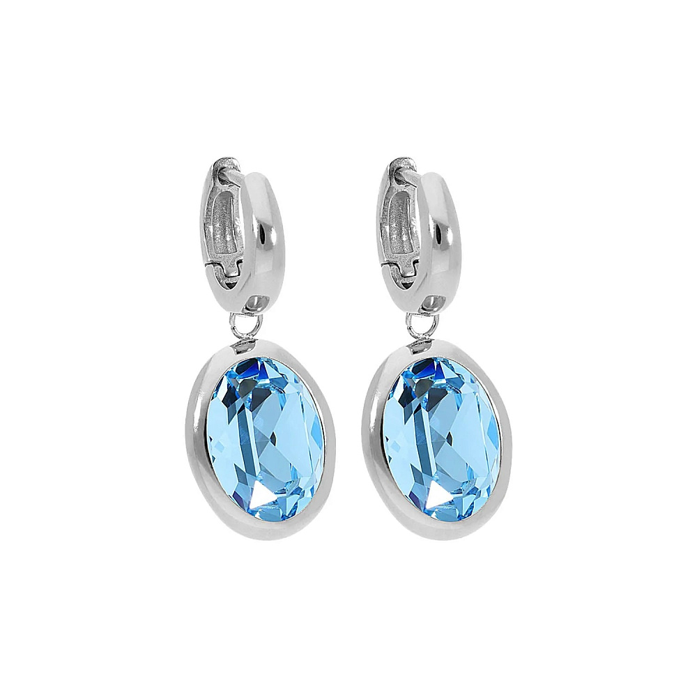 Qudo Серьги Creole TIVOLA small S aquamarine Qudo 310515 BL/S Арт.: 310515 BL/S